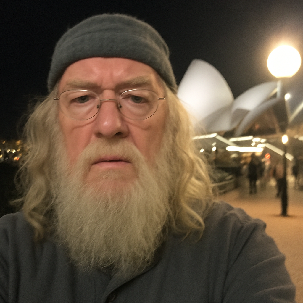 人物模糊自拍照